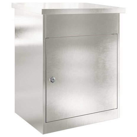 Pakketbrievenbus Zilver 47,5 x 38 x 59 cm Roestvrij staal 2