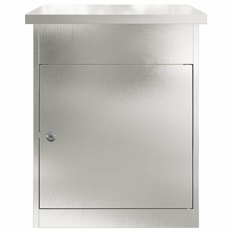 Pakketbrievenbus Zilver 47,5 x 38 x 59 cm Roestvrij staal 5