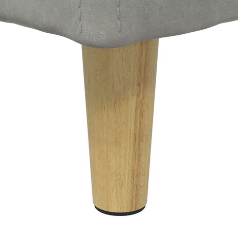 Opslag ottoman met kussen Lichtgrijs 40 x 40 x 45 cm Fluweel 8