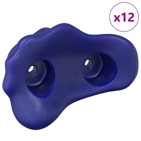 Klimgreep 12 pcs Blauw 100 x 67 x 43 mm PP 2
