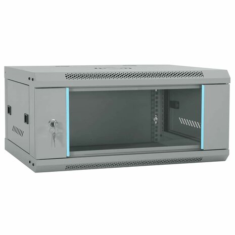 Netwerkkast met opslag Grijs 60 x 35 x 28 cm Staal 1