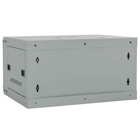 Netwerkkast met opslag Grijs 60 x 45 x 35 cm Staal 5