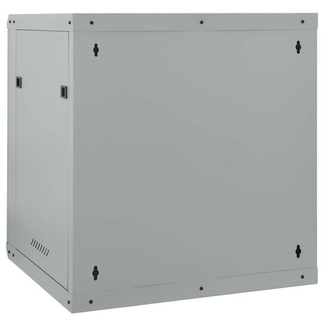 Netwerkkast met opslag Grijs 60 x 45 x 65 cm Staal 5