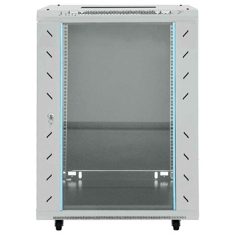 Netwerkkast met opslag Grijs 60 x 60 x 80 cm Staal 3