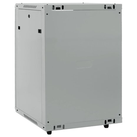 Netwerkkast met opslag Grijs 60 x 60 x 80 cm Staal 5