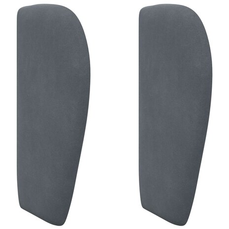 Hoofdbord oor Dim Grijs 40 x 23 x 6 cm Fluweel 2