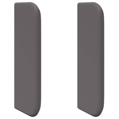 Hoofdbord oor 2 pcs Grijs 40 x 16 x 5 cm Multiplex en Kunstleer 2