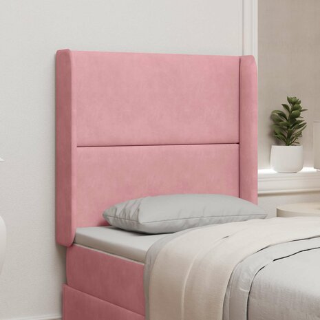 Hoofdbord oor Roze 80 x 16 x 4 cm Fluweel 1