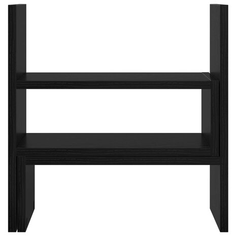 MonitorstandaardZwart Eiken 40 x 17 x 41 cm Bewerkt hout 4
