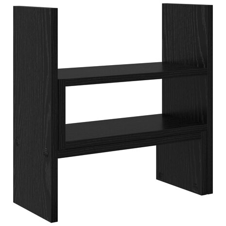 MonitorstandaardZwart Eiken 40 x 17 x 41 cm Bewerkt hout 6