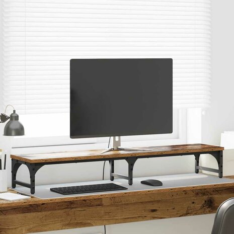 MonitorstandaardOud Hout 105 x 23 x 15,5 cm Bewerkt hout 1