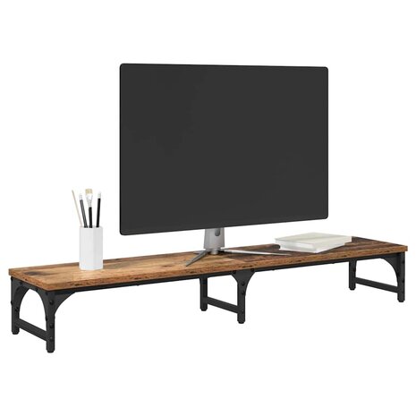 MonitorstandaardOud Hout 105 x 23 x 15,5 cm Bewerkt hout 3