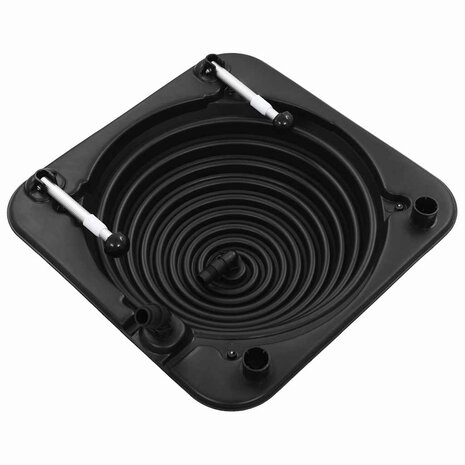 Zwembadverwarming solar 75x75x36 cm HDPE aluminium 2