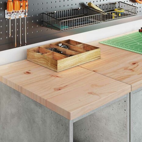 Garagekast 30x51x85 cm massief grenenhout betongrijs 4
