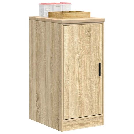 Garagekast 40x51x85 cm massief grenenhout sonoma eikenkleurig 4