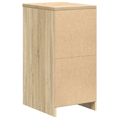 Garagekast 40x51x85 cm massief grenenhout sonoma eikenkleurig 8