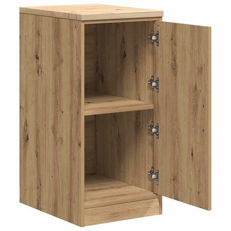 Garagekast 40x51x85 cm massief grenenhout artisan eikenkleurig 5