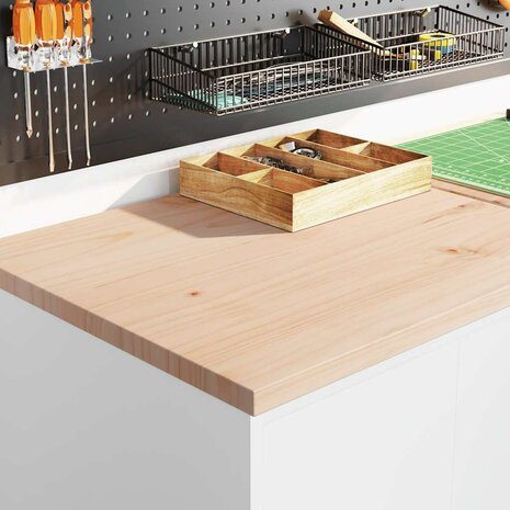 Garagekast 60x51x85 cm massief grenenhout wit 3
