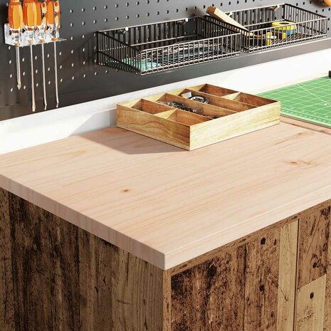 Garagekast 60x51x85 cm massief grenenhout oud hout 3