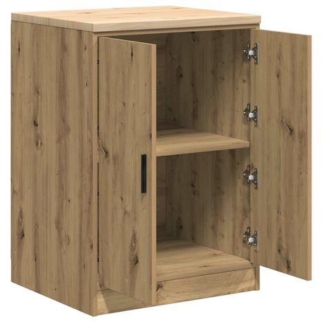 Garagekast 60x51x85 cm massief grenenhout artisan eikenkleurig 5