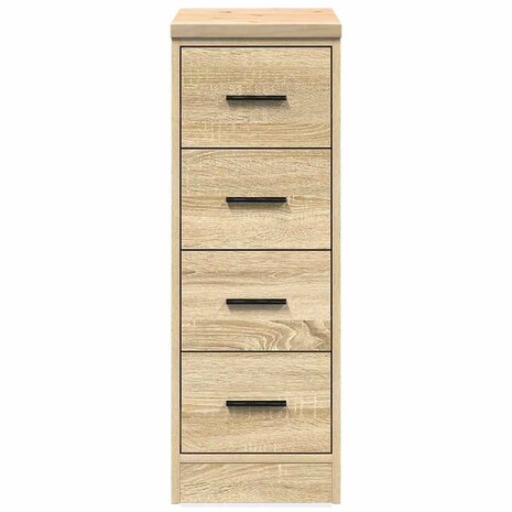 Garagekast 30x51x85 cm massief grenenhout sonoma eikenkleurig 6