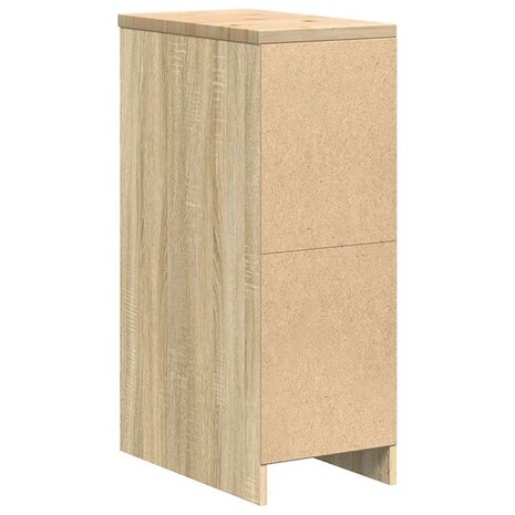 Garagekast 30x51x85 cm massief grenenhout sonoma eikenkleurig 8