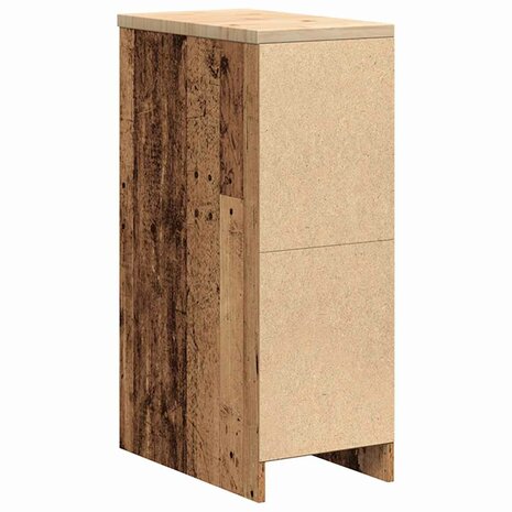 Garagekast 30x51x85 cm massief grenenhout oud hout 8