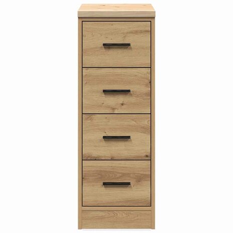 Garagekast 30x51x85 cm massief grenenhout artisan eikenkleurig 6