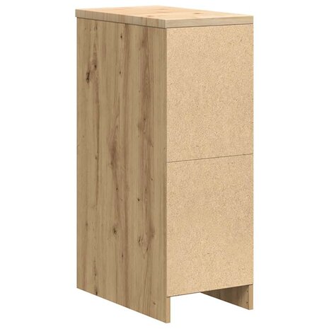 Garagekast 30x51x85 cm massief grenenhout artisan eikenkleurig 8