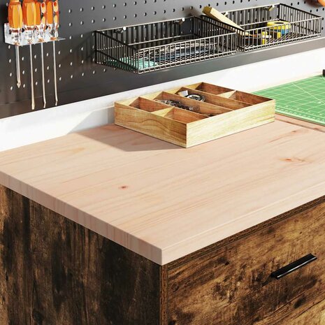 Garagekast 60x51x85 cm massief grenenhout gerookt eiken 3