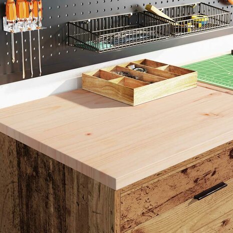 Garagekast 60x51x85 cm massief grenenhout oud hout 3