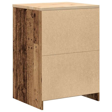 Garagekast 60x51x85 cm massief grenenhout oud hout 8