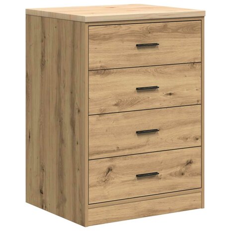 Garagekast 60x51x85 cm massief grenenhout artisan eikenkleurig 2