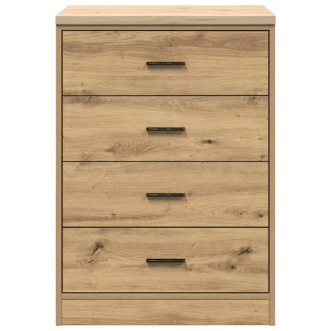 Garagekast 60x51x85 cm massief grenenhout artisan eikenkleurig 6
