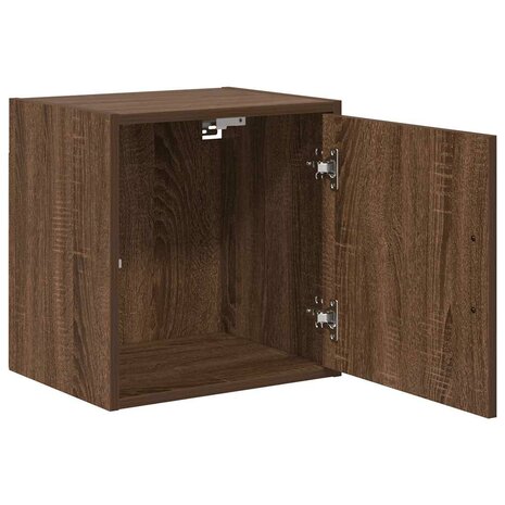 Garage wandkasten 2 st spaanplaat bruin eiken 5
