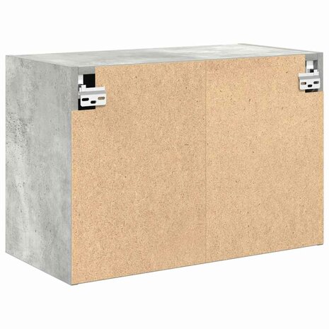 Garage wandkasten 2 st bewerkt hout betongrijs 8