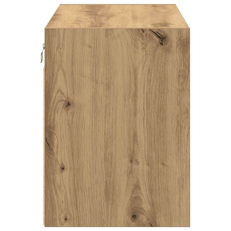 Garage wandkast bewerkt hout ambachtelijk eiken 7