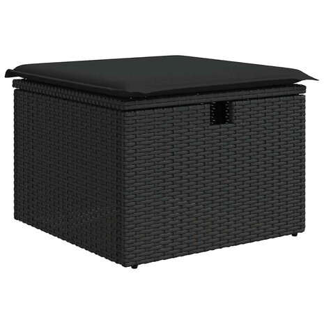 Bankstel met kussen 4 pcs poly rattan 6