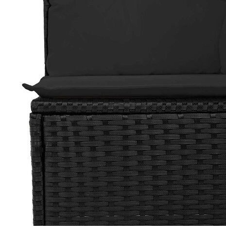 Bankstel met kussen 4 pcs poly rattan 8