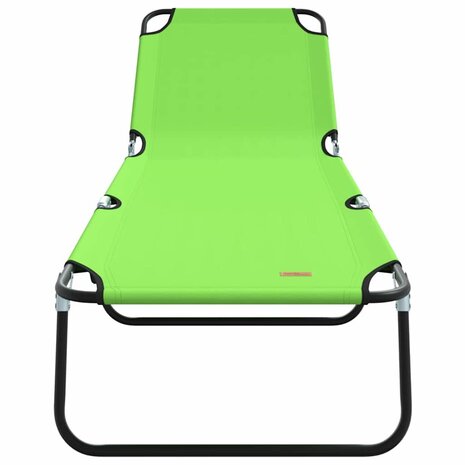 Opvouwbare zonnebed Groen 188 x 57 x 86,5 cm Polyester 4