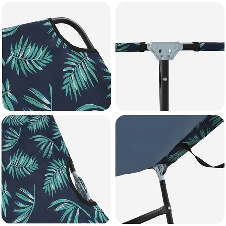 Opvouwbare zonnebed Multikleur 188 x 57 x 86,5 cm Polyester 7