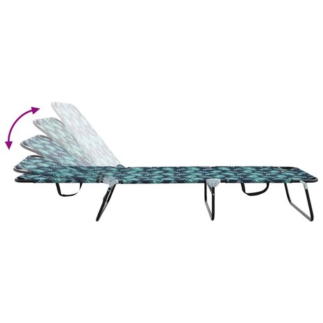 Opvouwbare zonnebed Multikleur 188 x 57 x 86,5 cm Polyester 9