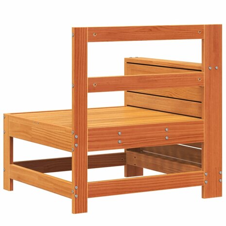 Tuinbank met armleuning en klaptafel grenenhout wasbruin 6