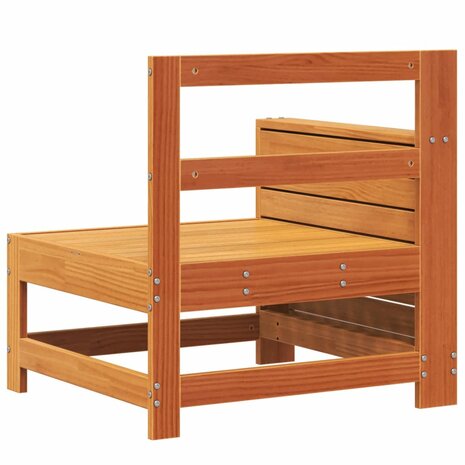 Tuinbank met armleuning 69x62x70,5 cm grenenhout wasbruin 6