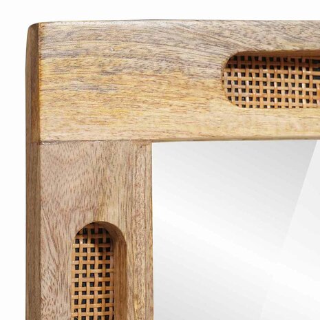 Badkamer Spiegel Bruin 50 x 2,5 x 70 cm Massief Mango Hout 4