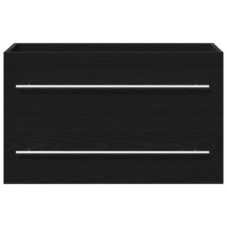Wastafelkast Zwart Eiken 80x38,5x48 cm Engineered Wood 6