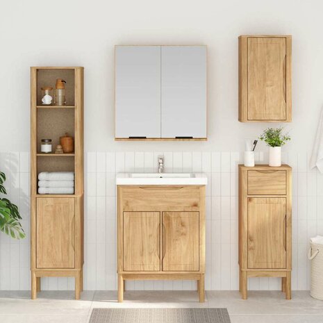 Badkamer wandkast met plank FLORO Wasbruin 35 x 30 x 60 cm 1