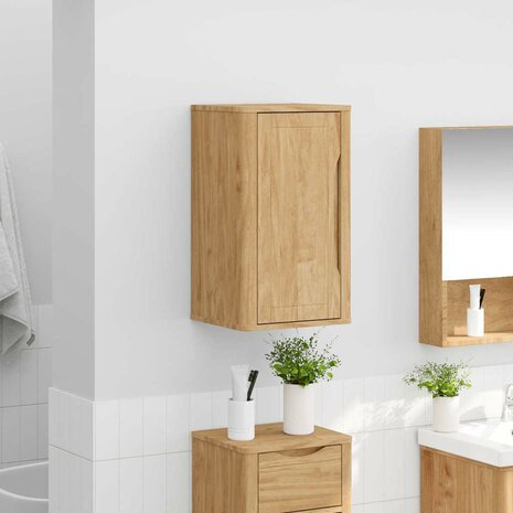 Badkamer wandkast met plank FLORO Wasbruin 35 x 30 x 60 cm 4