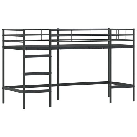 Halfhoogslaper voor Kids Zwart 74,5 x 190 cm Staal 4