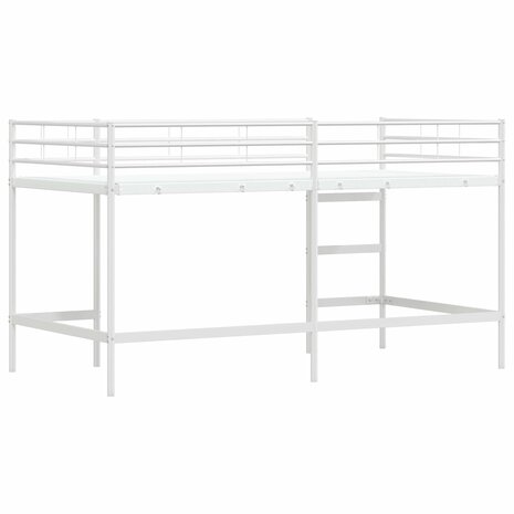Halfhoogslaper voor Kids Wit 90 x 200 cm Staal 7